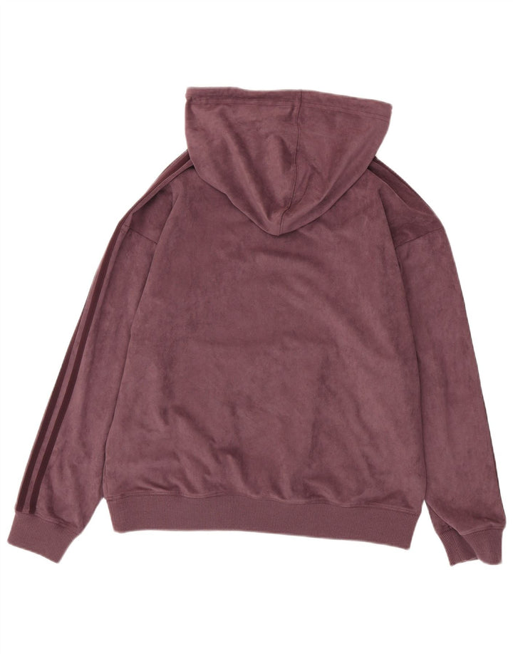 Maglione oversize con cappuccio in velluto da donna UK 10 piccolo