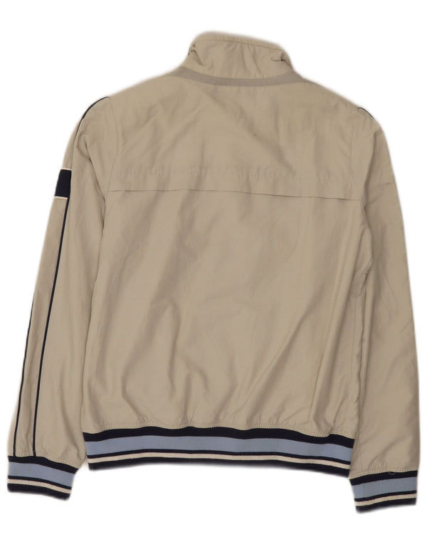 Giubbotto bomber grafico Geox per ragazzi 11-12 anni in cotone color block beige