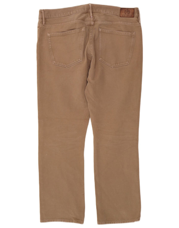 Pantaloni casual vestibilità regolare Marks & Spencer da uomo blu Harbour W36 L31 Beige