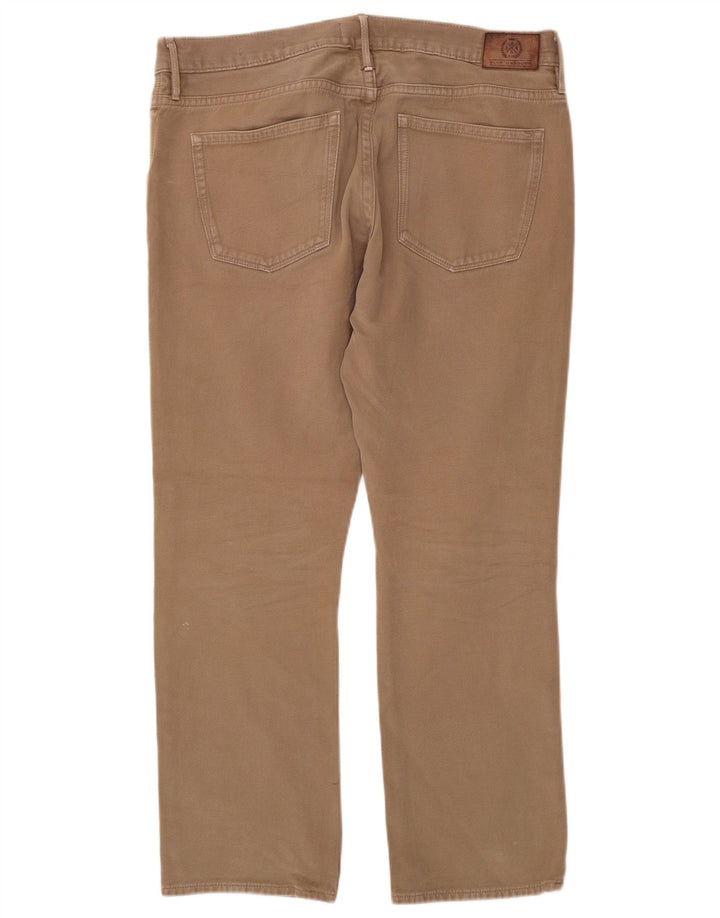 Pantaloni casual vestibilità regolare Marks & Spencer da uomo blu Harbour W36 L31 Beige