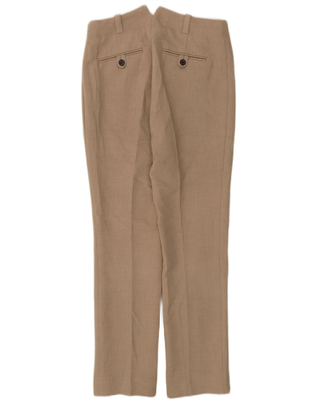 Pantaloni da abito dritti da donna Zara EU 38 Small W28 L29 Poliestere grigio