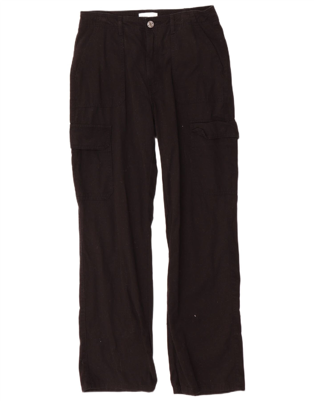 Pantaloni cargo dritti da donna Zara EU 40 medi W30 L31 cotone nero