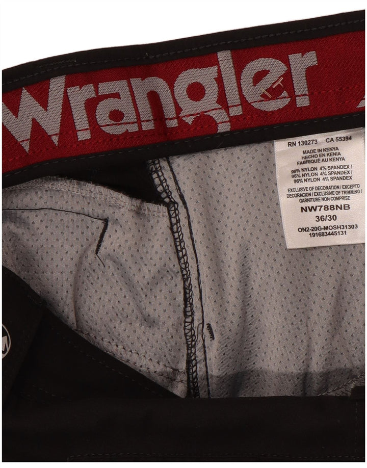 Pantaloni cargo dritti da uomo WRANGLER W36 L30 nylon nero