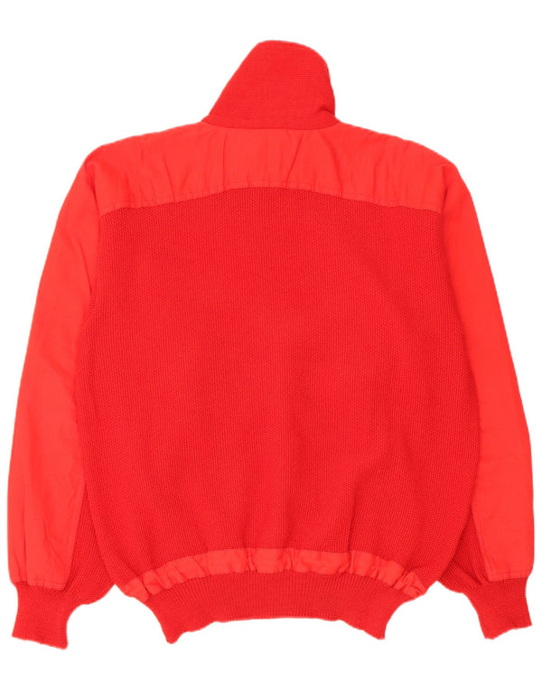 Maglione da uomo Rodrigo Anorak con zip e collo IT 50 Medium Red New Wool