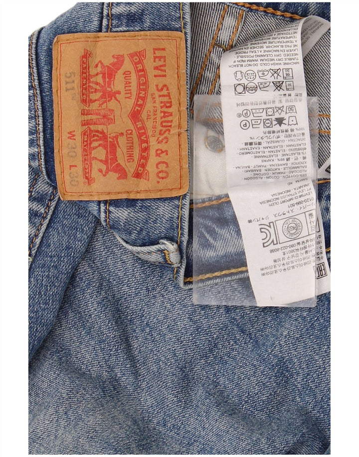 Jeans Levi's Uomo 511 Slim W30 L30 Cotone Blu