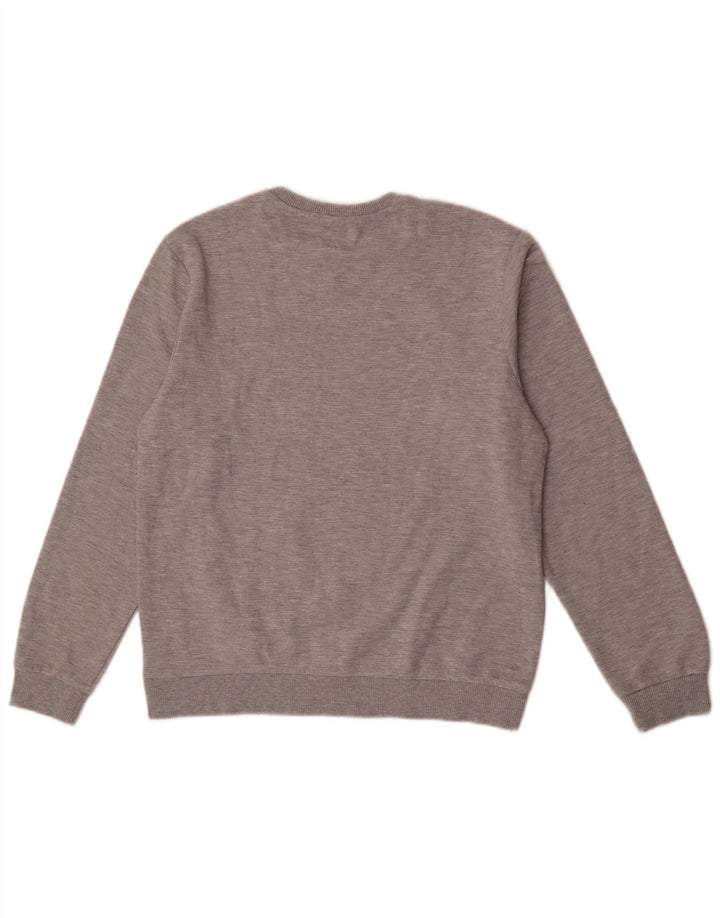 Felpa con grafica da uomo North Sails Maglione in cotone chiazzato grigio medio