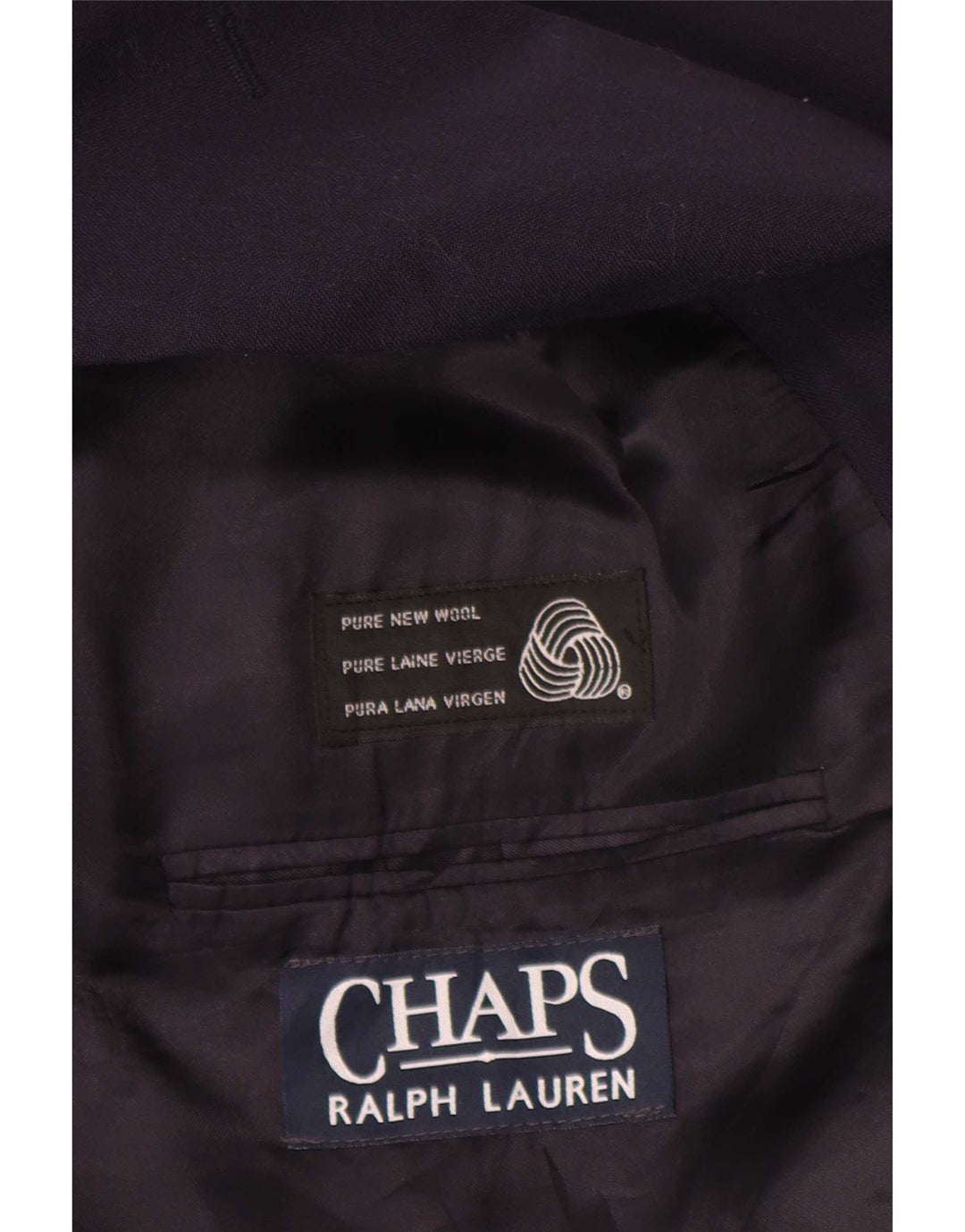 Giacca blazer doppiopetto da uomo Chaps Ralph Lauren UK 42 XL Blu navy