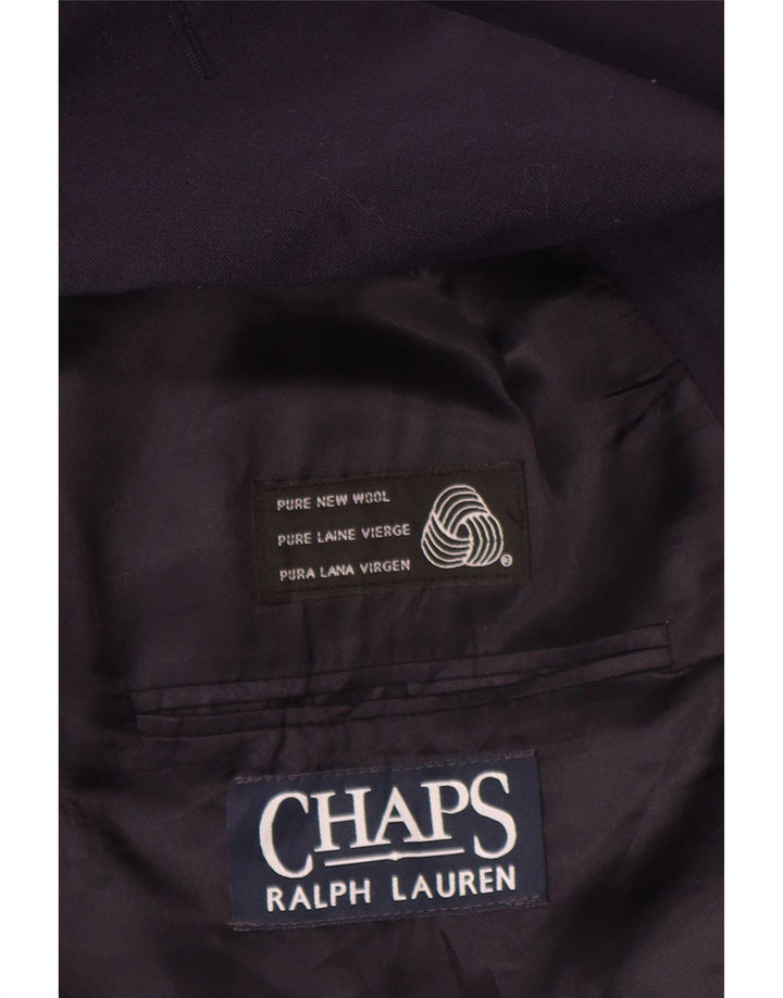 Giacca blazer doppiopetto da uomo Chaps Ralph Lauren UK 42 XL Blu navy