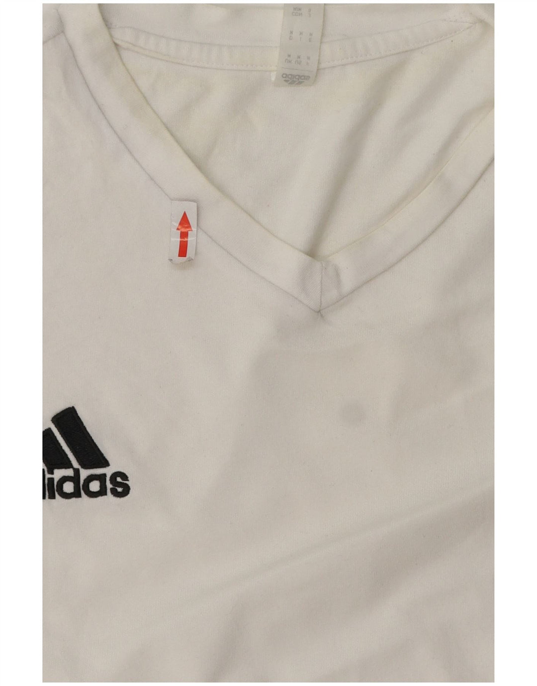 T-shirt ADIDAS da uomo Top in cotone bianco medio