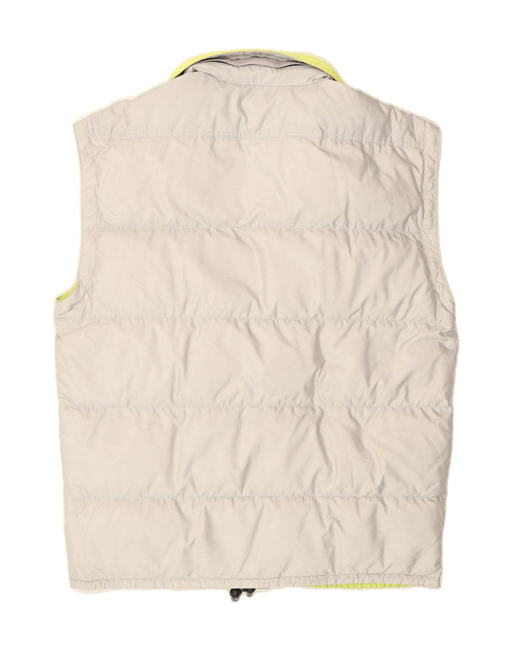 CIESSE PIUMINI Mens Padded Gilet UK 42 XL Grey Polyester Vintage Ciesse Piumini and Second-Hand Ciesse Piumini from Messina Hembry 