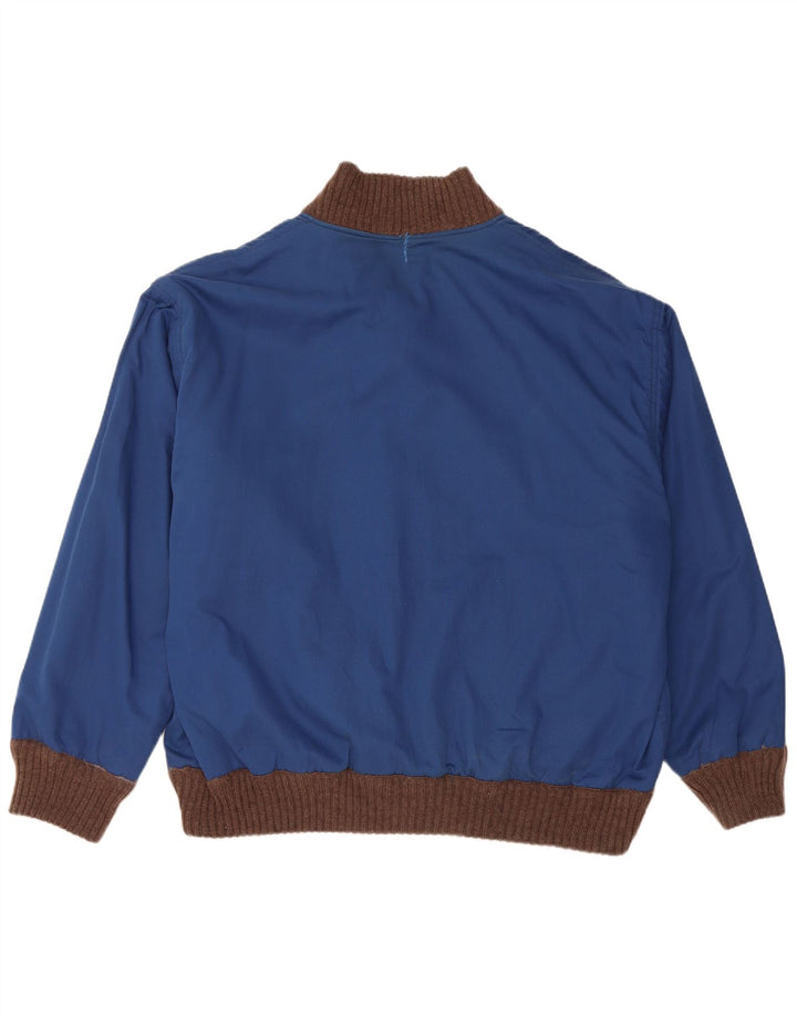 Maglione cardigan reversibile da uomo VINTAGE XL Marrone Fair Isle