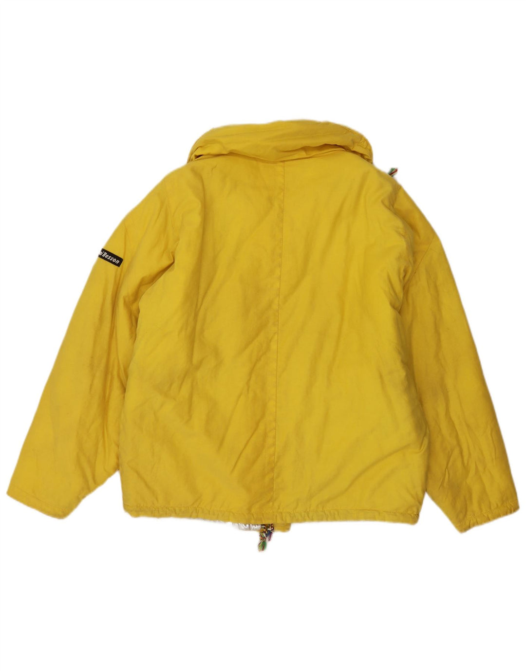 Giacca imbottita oversize da donna Anzi Besson UK 10 piccola in cotone giallo