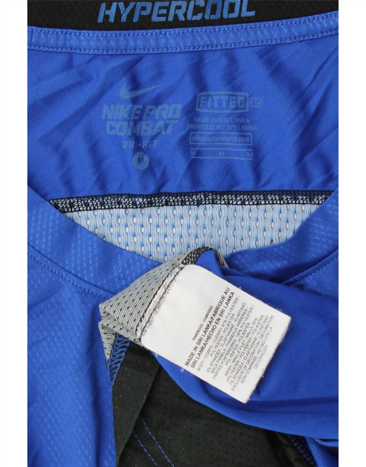 T-shirt grafica da uomo Nike Top in poliestere color block blu medio