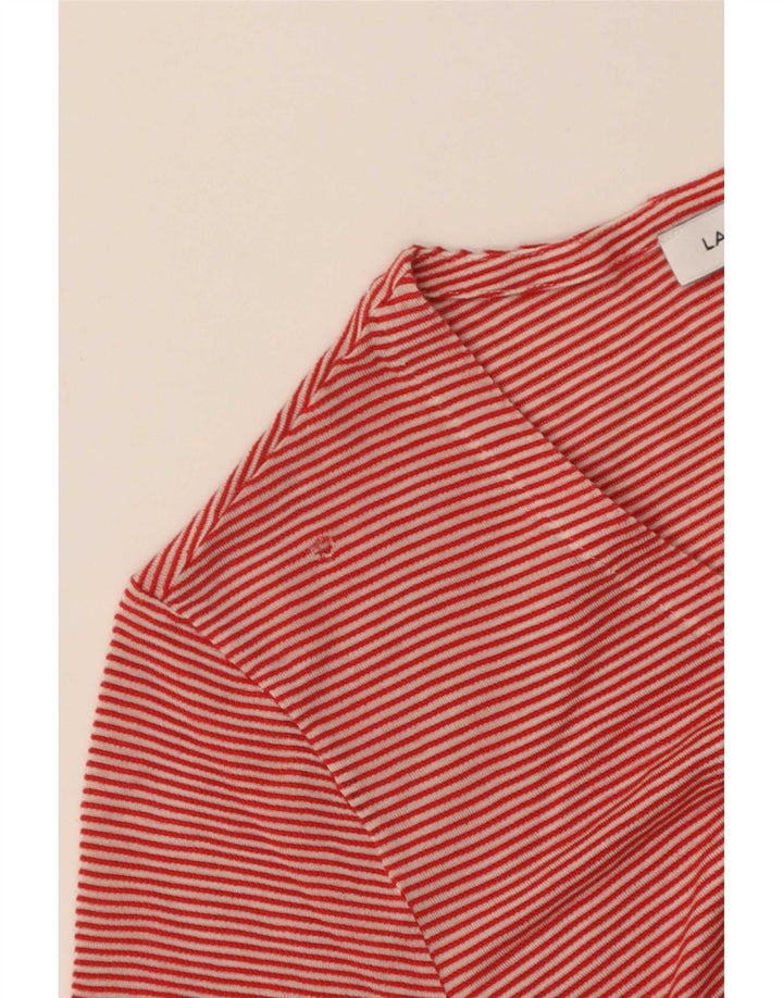 T-shirt da donna Lacoste IT 42 Large rossa in cotone