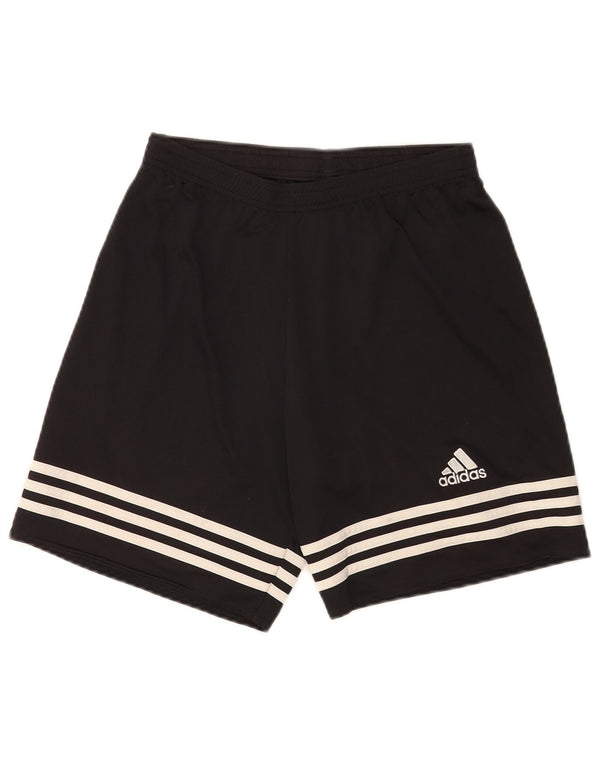 Pantaloncini sportivi Adidas Climalite da uomo piccoli in poliestere nero