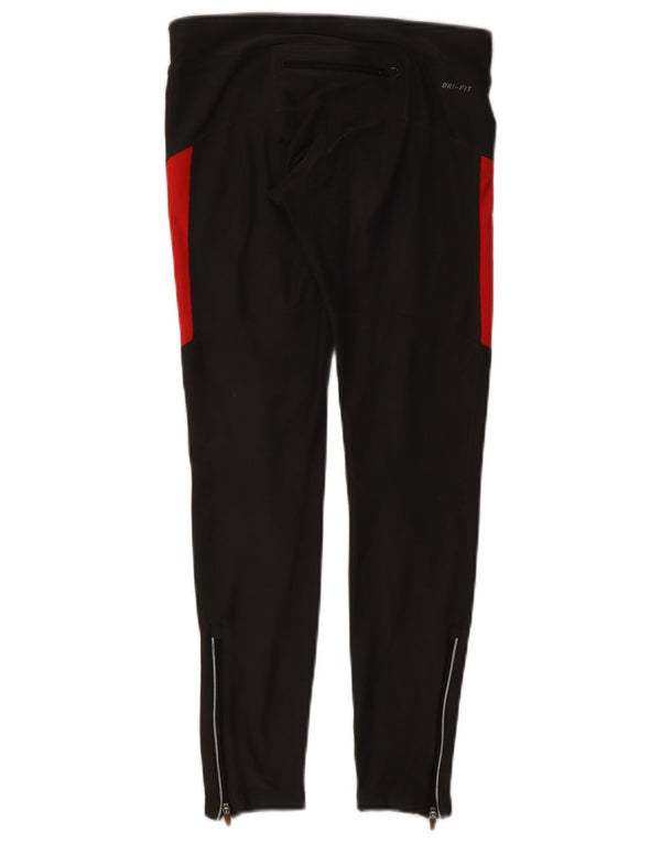 Leggings Nike Dri Fit da donna UK 8 Small Nero Colourblock Poliestere