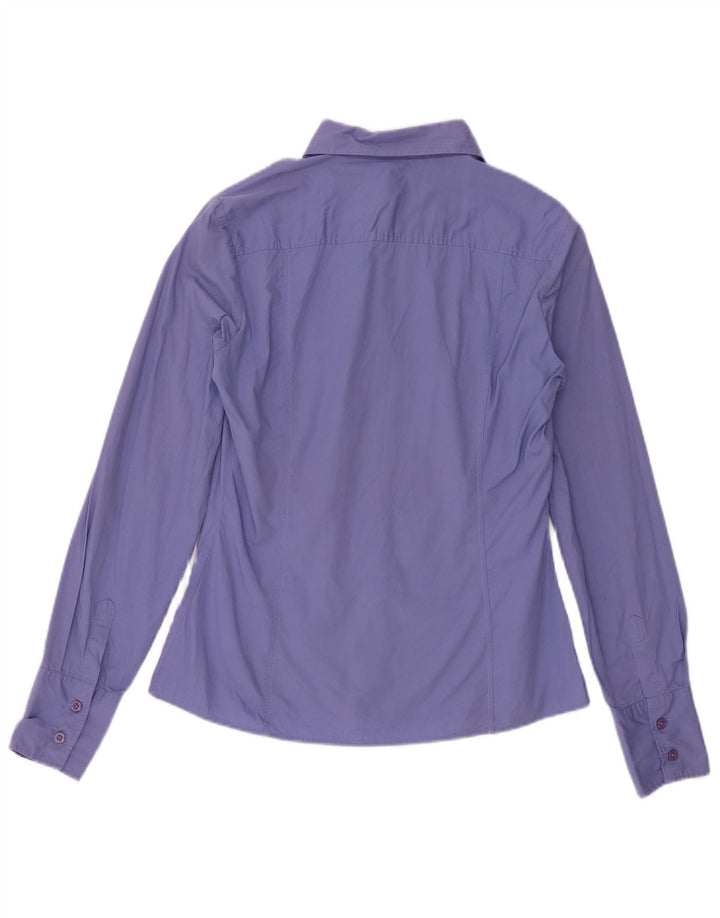 Camicia da donna Benetton UK 14 cotone viola medio