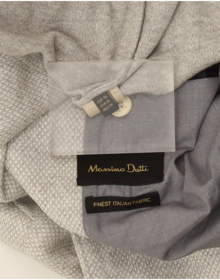 Giacca blazer da uomo a 2 bottoni Massimo Dutti EU 56 XL Grigio a rombi/diamante