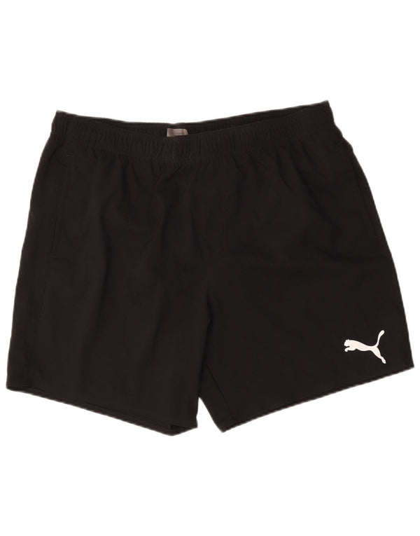 Pantaloncini sportivi da uomo Puma XL neri in poliestere