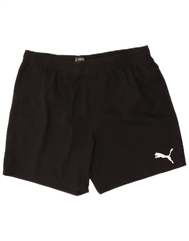 Pantaloncini sportivi da uomo Puma XL neri in poliestere