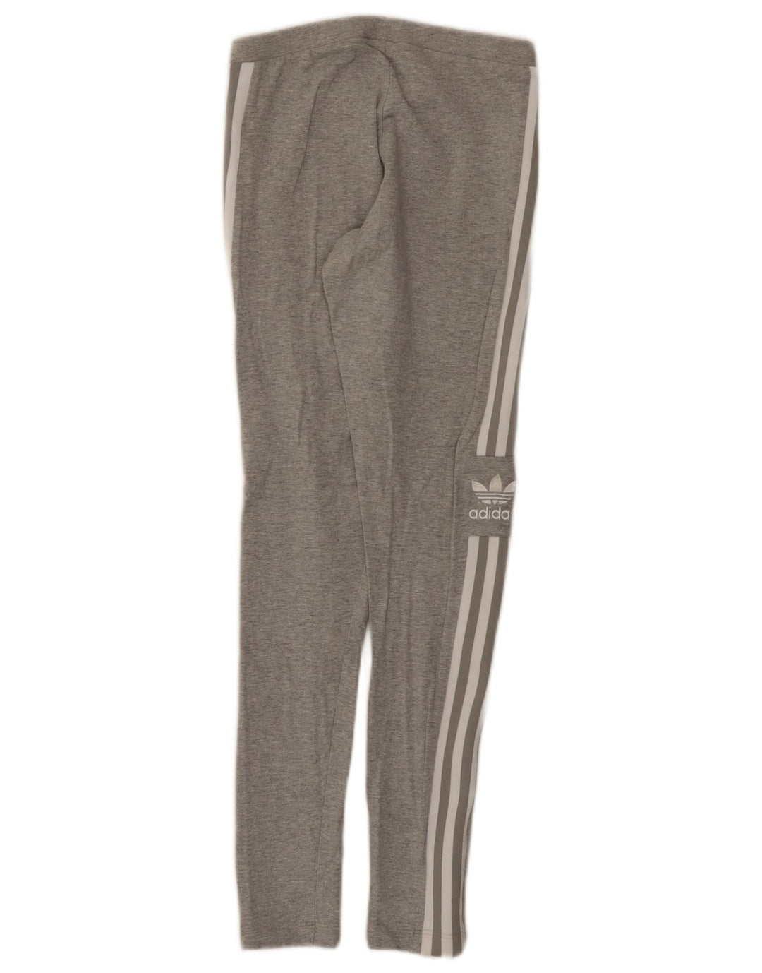 Leggings grafici da donna Adidas UK 8 piccolo cotone grigio