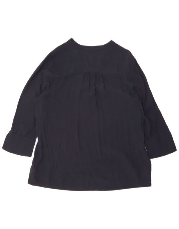 Tommy Hilfiger Top da donna manica 3/4 US 14 XL blu navy viscosa