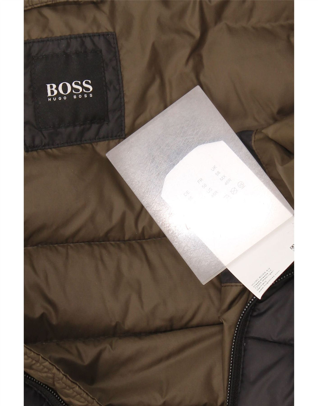 Gilet imbottito da uomo HUGO BOSS EU 56 3XL Nero Poliammide