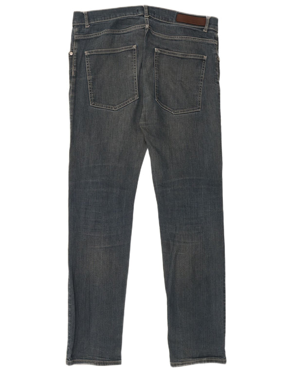 Jeans slim da uomo Zara EU 46 XL W36 L32 cotone blu