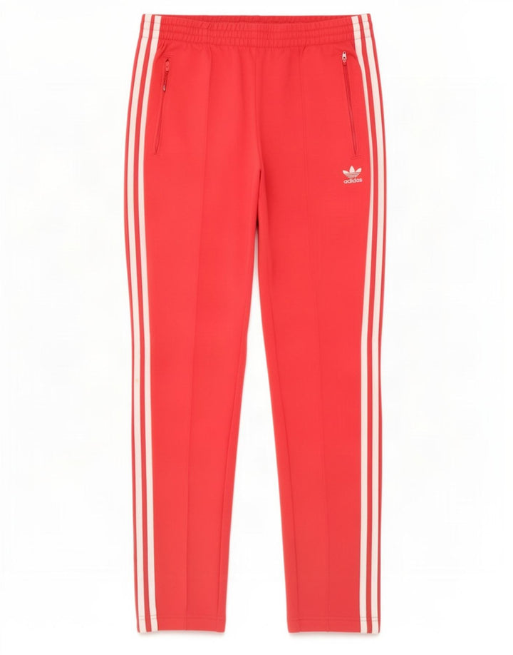 Pantaloni della tuta da donna Adidas UK 14 Medium Rossi