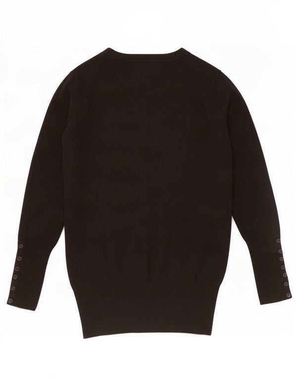 Maglione cardigan da donna Zara UK 12 Rayon nero medio