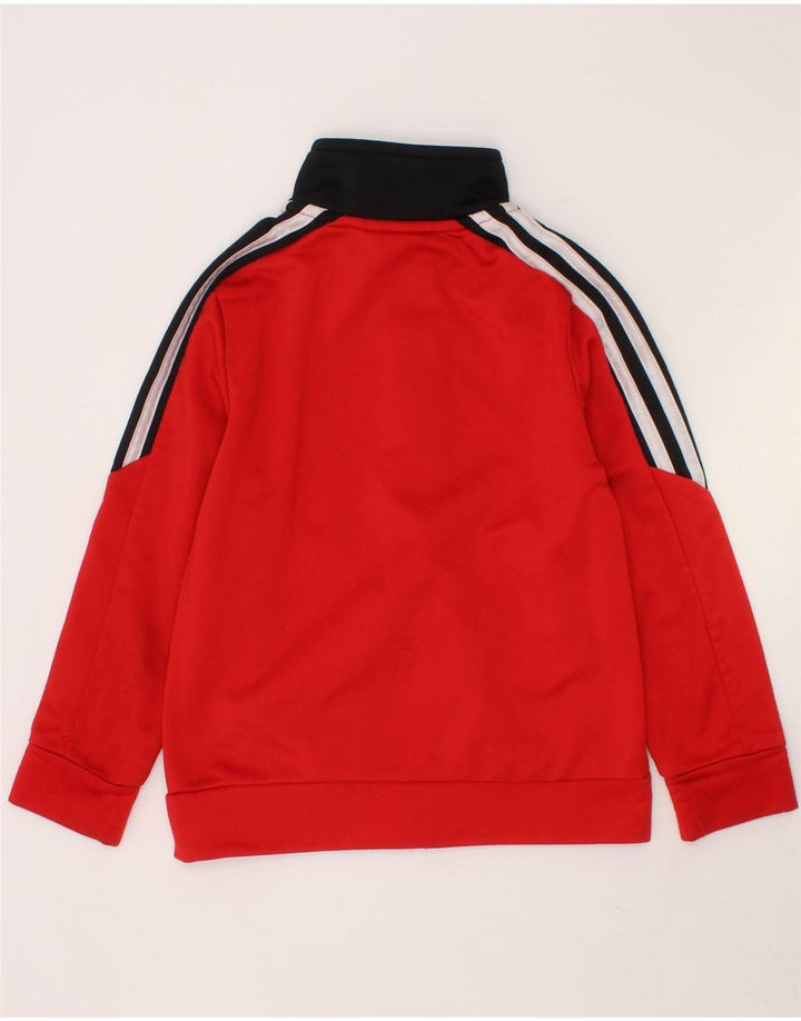 ADIDAS Boys Full Tracksuit 4-5 Years  Red Colourblock Polyester Vintage Adidas and Second-Hand Adidas from Messina Hembry 