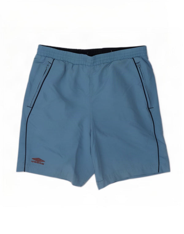 Pantaloncini sportivi grafici da uomo Umbro piccoli in poliestere blu