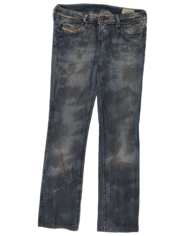 Jeans Lowky Slim da donna Diesel W27 L30 in cotone mimetico blu