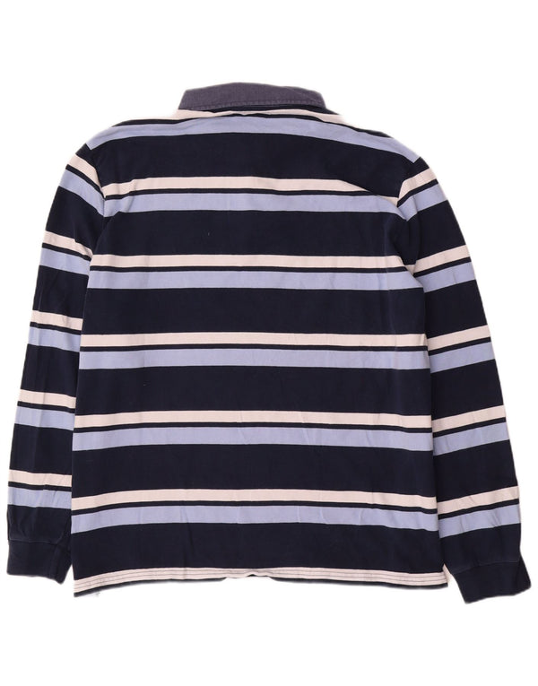 Polo da rugby da uomo Marks & Spencer Blue Harbour 3XL a righe blu scuro