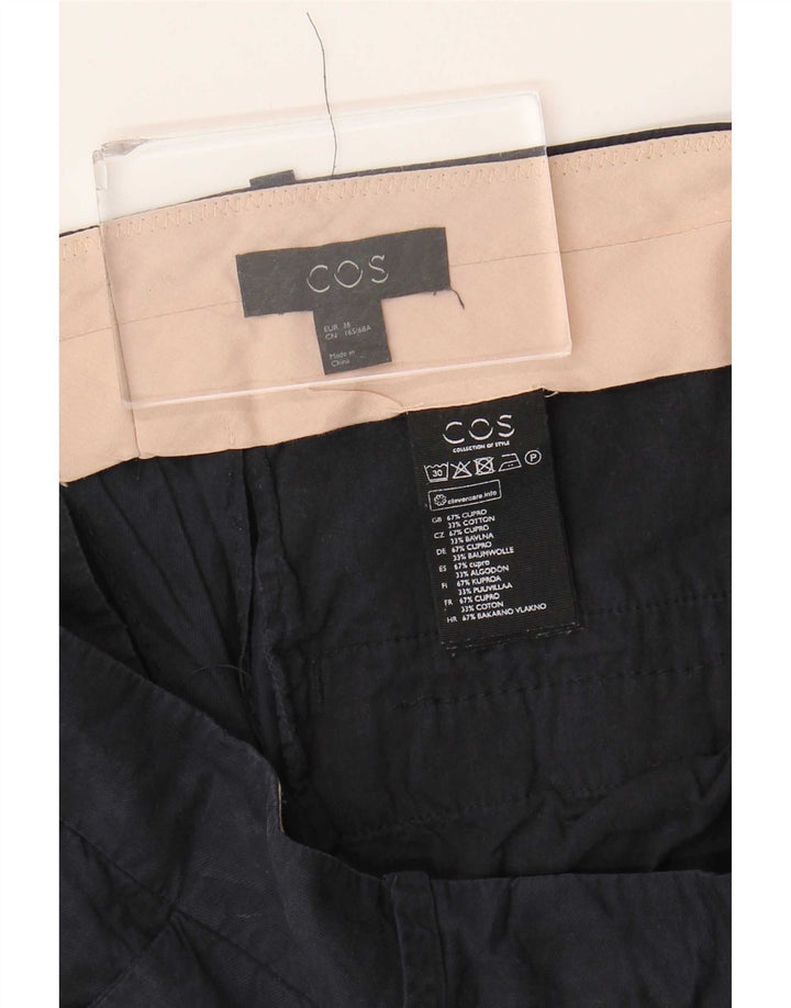 Pantaloni corti da donna Cos EU 36 Small W30 L23 Blu Navy Cupro