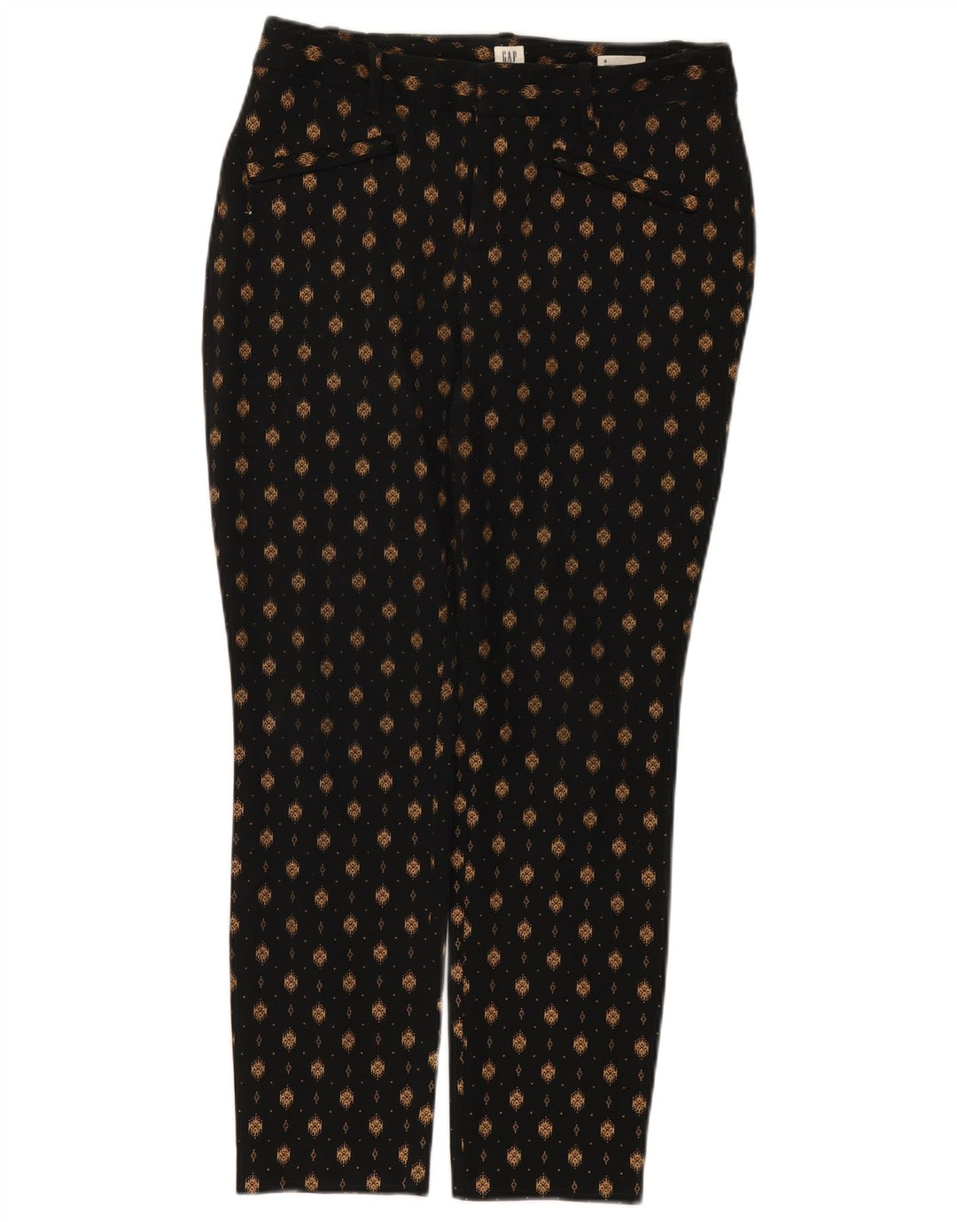 Pantaloni casual da donna Gap Curvy con motivo astratto US 6 medio W26 L27 neri