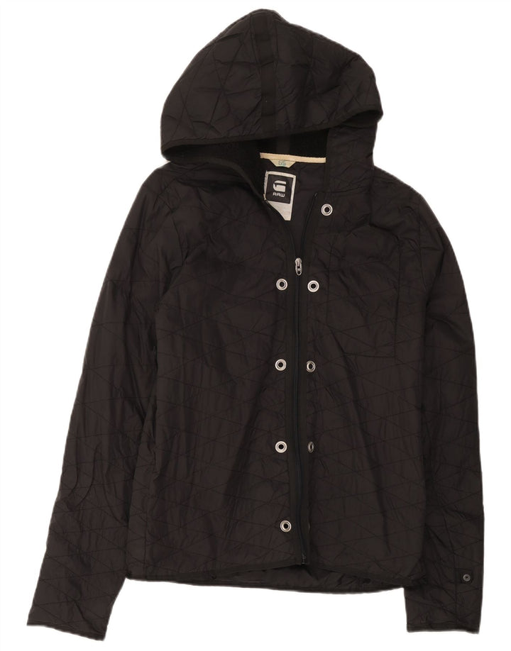 Giacca trapuntata foderata con cappuccio da donna G-Star UK 16 grande nera
