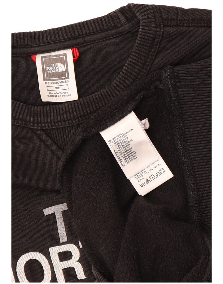 Felpa grafica da uomo The North Face Maglione piccolo cotone nero