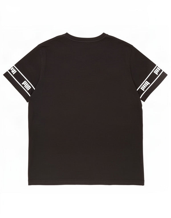 T-shirt grafica da uomo Puma Top XL in cotone nero