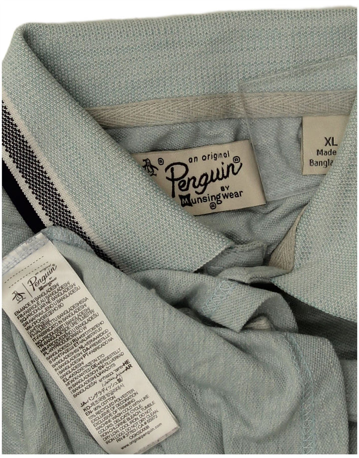 Polo da uomo Penguin XL in cotone blu