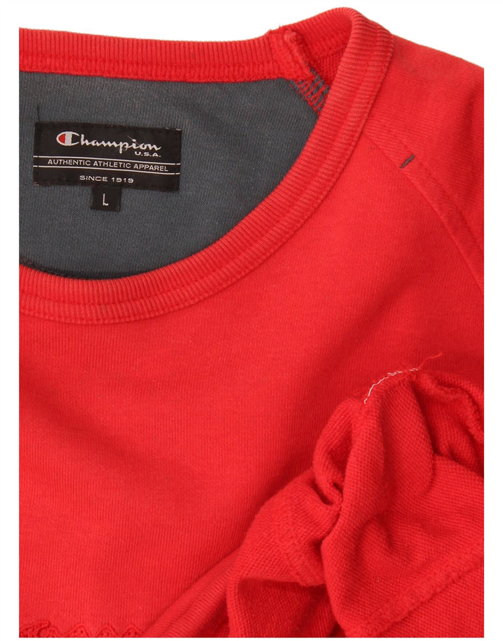Felpa grafica da uomo Champion Felpa grande rossa