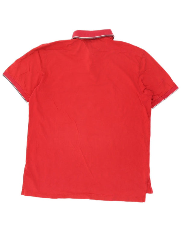Polo da uomo Tommy Hilfiger grande rossa in cotone