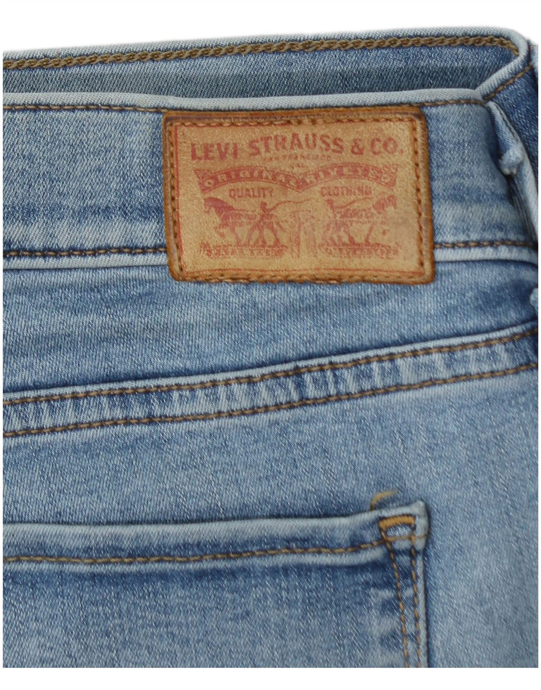 LEVI'S Jeans da donna 710 super skinny W32 L34 cotone blu