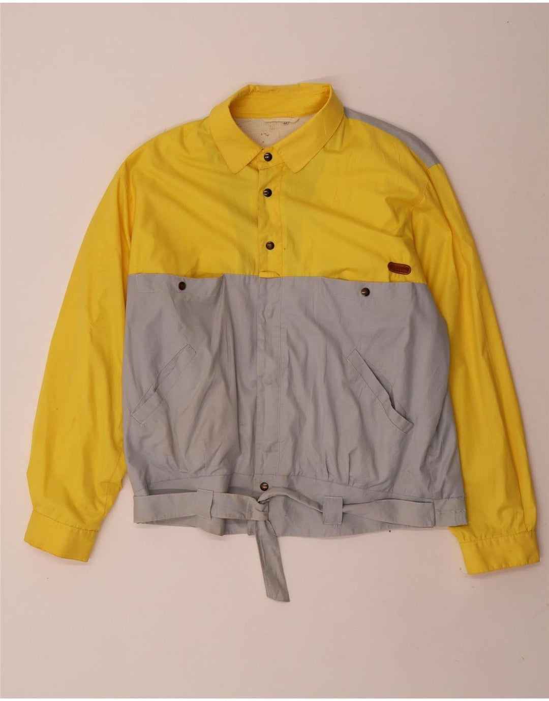 Giubbotto bomber da uomo Sportman IT 52 XL color block giallo