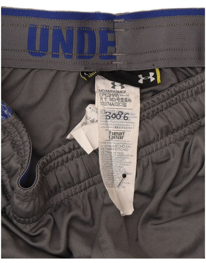 Pantaloncini sportivi da uomo Under Armour Poliestere color block grigio medio