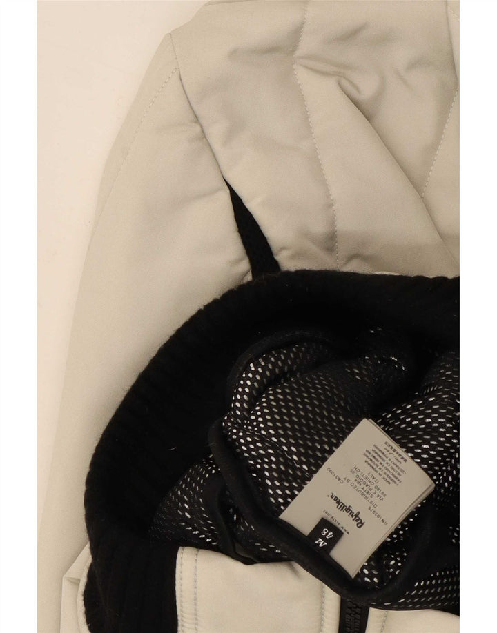 Giacca imbottita con cappuccio da donna Refrigiwear UK 14 Medium White Colourblock