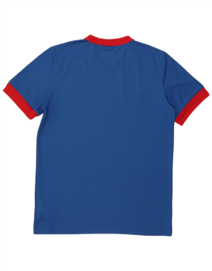 NIKE T-shirt da uomo Dri Fit Top grande blu in poliestere color block