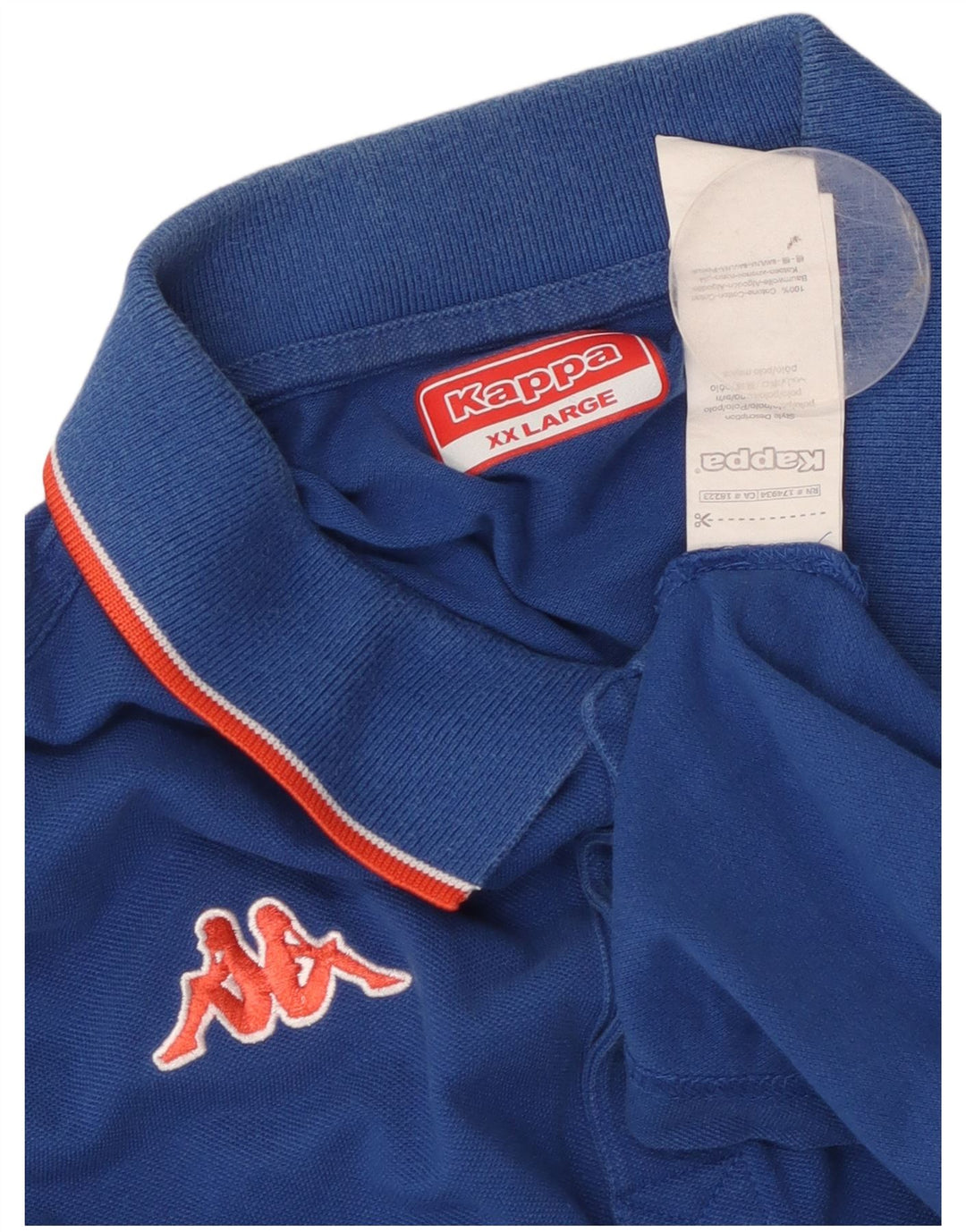 Polo Kappa Uomo 2XL Cotone Blu