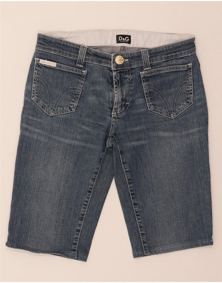 DOLCE & GABBANA Womens Denim Shorts IT 41 Medium W27  Blue Cotton Vintage Dolce & Gabbana and Second-Hand Dolce & Gabbana from Messina Hembry 