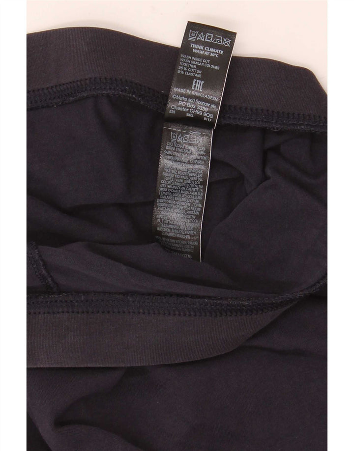Leggings da donna Marks & Spencer UK 16 grande cotone blu navy